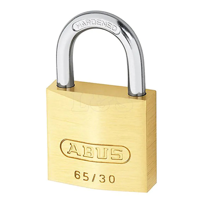 Abus Compact 30mm brass padlock, durable security lock for lockers and cabinets - Keans Claremorris