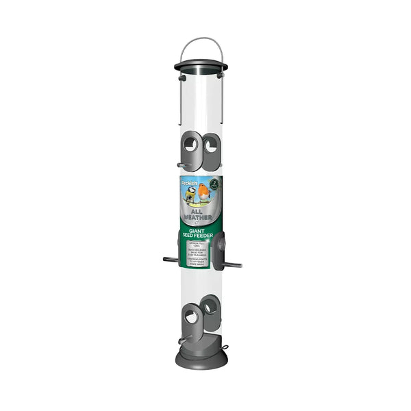Peckish All Weather Giant 6 Port Seed Feeder, holds 1kg seed, no mess tray, interchangeable perches – Keans Claremorris