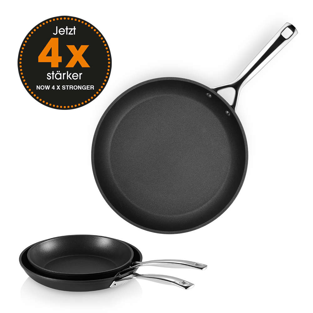 Le Creuset TNS 2-piece shallow frypan set 24cm & 28cm, non-stick, oven safe, durable cookware – Keans Claremorris