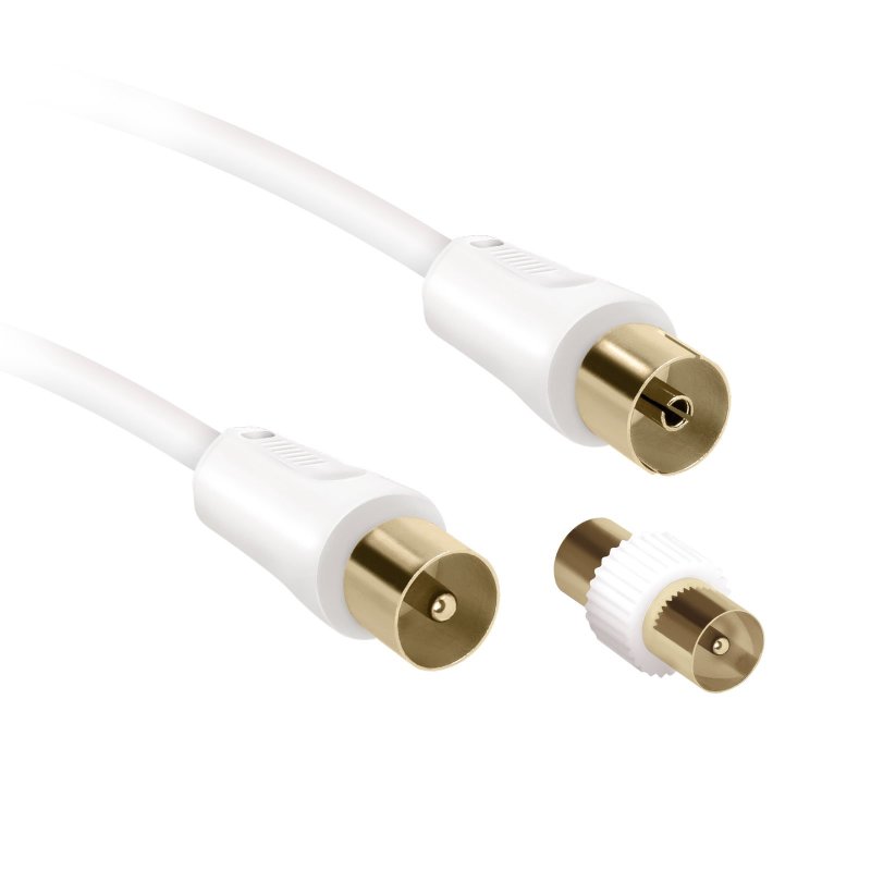 Antenna Cable Gold, 100dB, male - female, 10 mt, grey color
