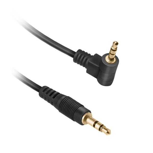 Jack Cable 0.3m stereo audio cable with 90° 3.5mm male connectors, anti-kink, soft touch finish – Keans Claremorris