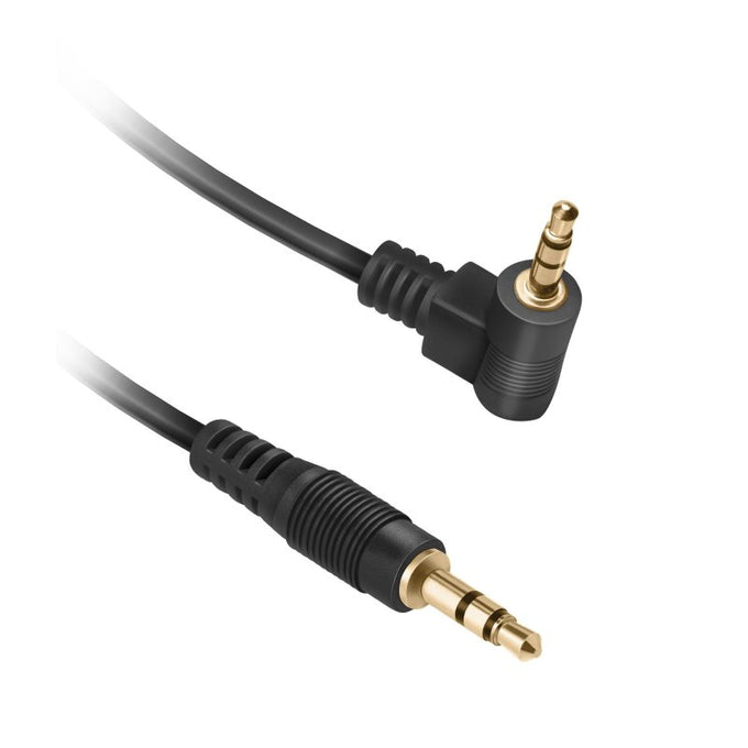 Jack Cable 0.3m stereo audio cable with 90° 3.5mm male connectors, anti-kink, soft touch finish – Keans Claremorris