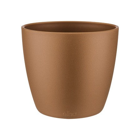 Brussels Round Mini 7cm Velvet Gold plastic flowerpot, lightweight, durable, recyclable, fits inner pot – Keans Claremorris