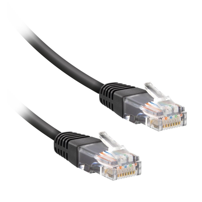 UTP Cat 7 grey network cable 5m with gold-plated RJ45 connectors, 10Gbps, anti-kink finish – Keans Claremorris