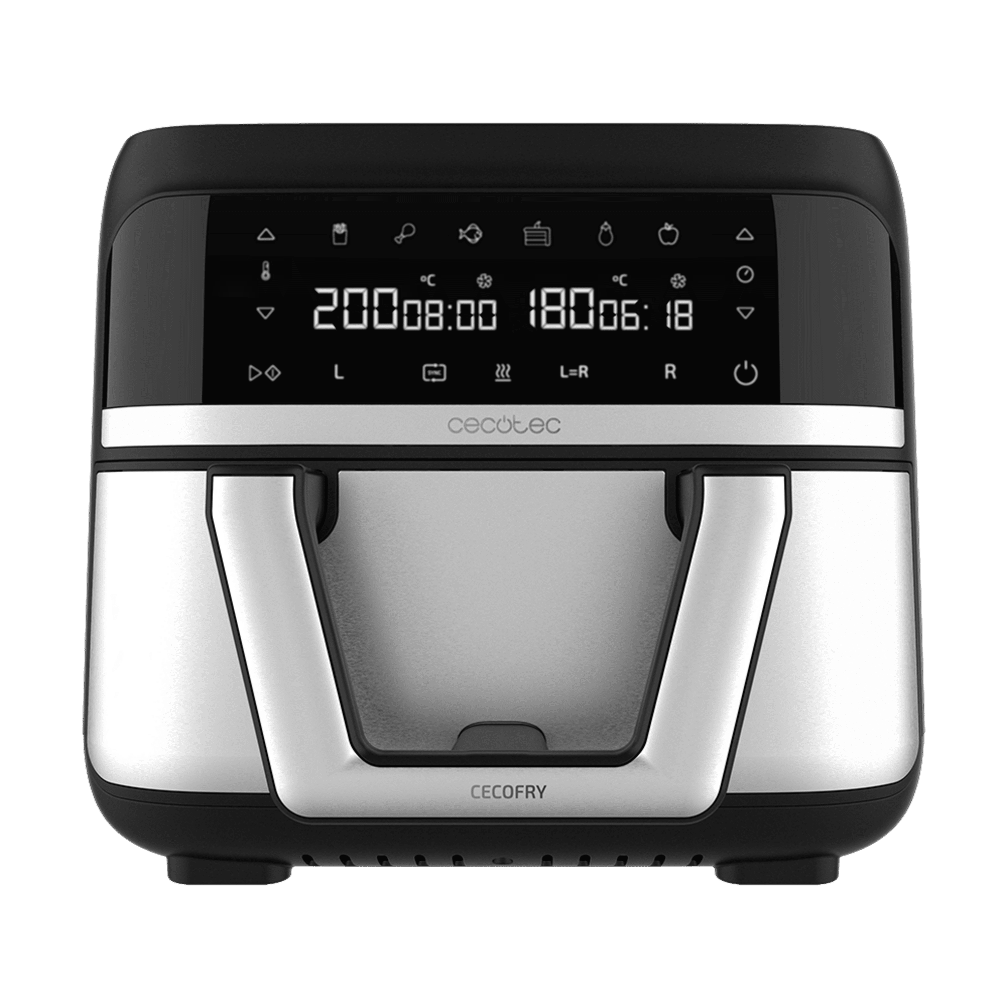 Cecofry Dual 9000 Digital and compact oil-free diet airfryer fryer with 9 L capacity