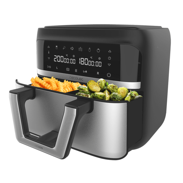 Cecofry Dual 9000 Digital and compact oil-free diet airfryer fryer with 9 L capacity