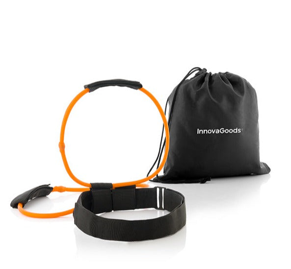 Bootrainer Belt with Resistance Bands for glutes, adjustable straps, exercise guide, carry bag – fitness gear by Keans