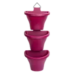 Corsica Vertical Forest 24Cm Set/3 Cherry Red