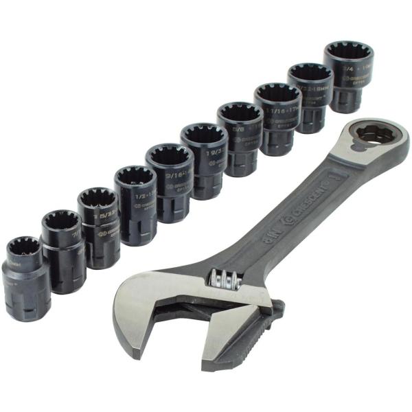 Wrench CPTAW8 3/8 in. Drive Pass-Thru Adjustable Wrench Set 11-Piece, new in original packaging - Keans Claremorris