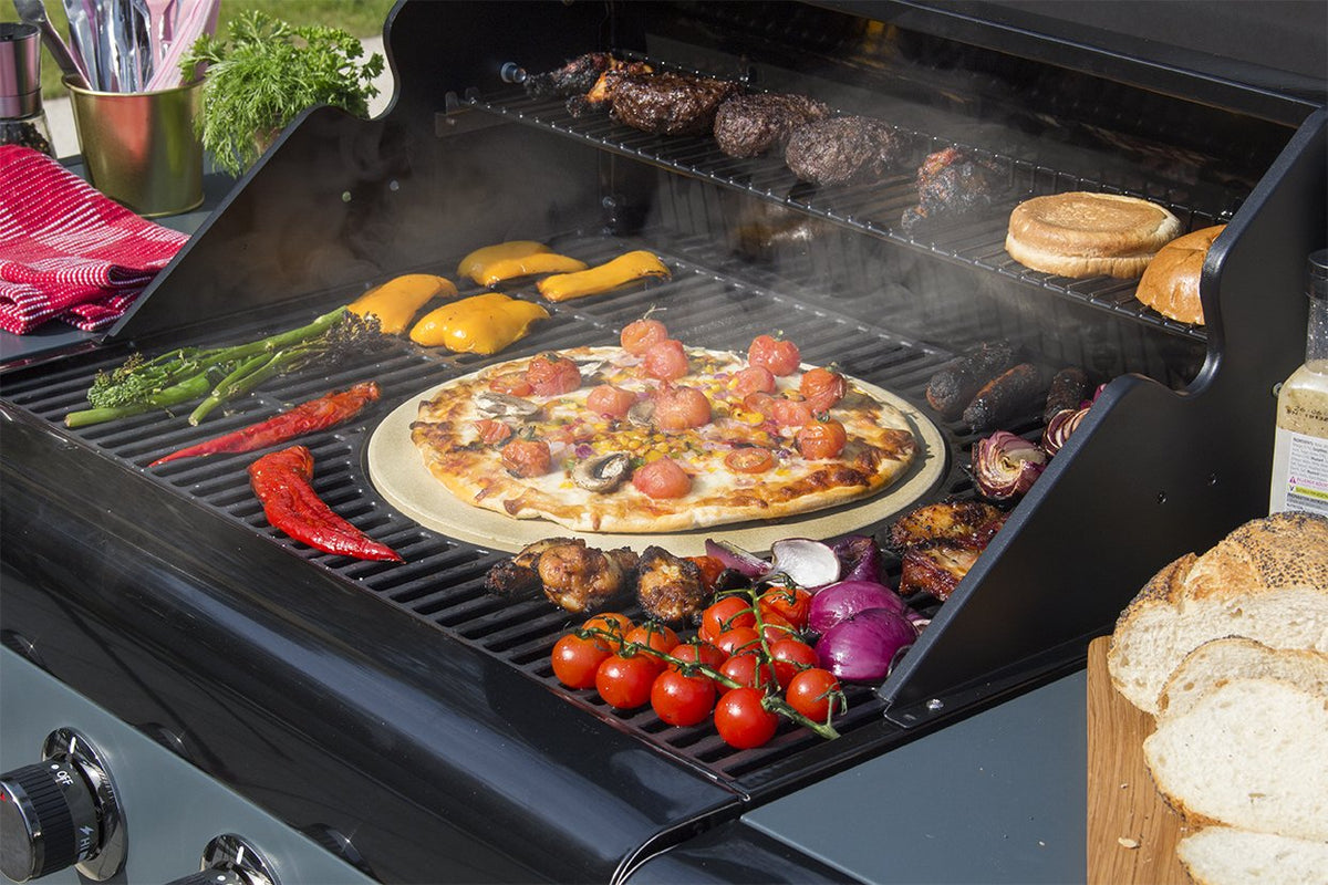 Sahara Pizza Stone Insert for BBQ with even heat, moisture absorption, easy-clean surface, and durable design – Keans