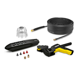 Kärcher PC 20 gutter and pipe cleaning kit with high-pressure jets, kink-proof hose, brass connector – Keans Claremorris.