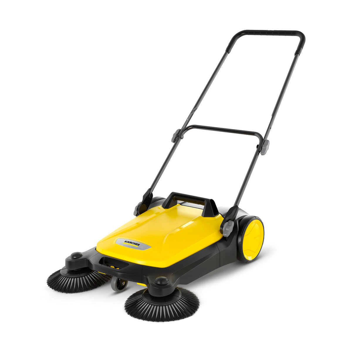 Kärcher S4 Twin Push Sweeper with 680mm width, 20L hopper, adjustable handle for fast outdoor cleaning | Keans Claremorris