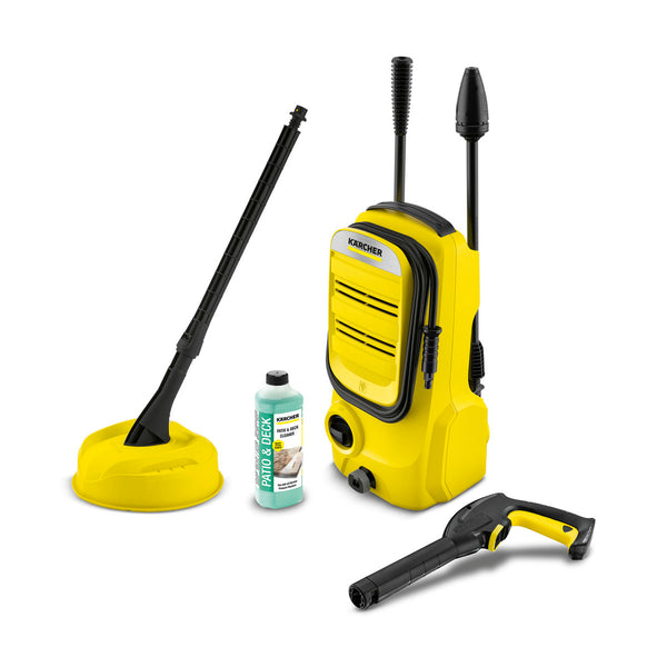 Kärcher K 2 Compact Home 110 Bar pressure washer with 4m hose, detergent suction, and patio cleaner – Keans Claremorris