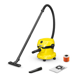 Karcher WD 2 Plus Wet & Dry Vacuum Cleaner, 1000W motor, 12L container, multi-surface cleaning – Keans Claremorris