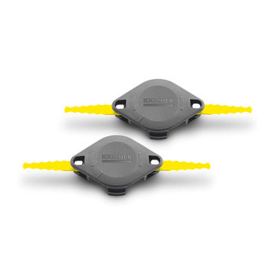 Kärcher LRT 18 double-blade lawn trimmer replacement set (2-pack) for 18V trimmers, available at Kean’s Claremorris. –