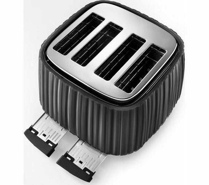 DELONGHI Ballerina Black 4-Slice Toaster CTD4003.BK, sleek design, fast toasting - available at Keans Claremorris
