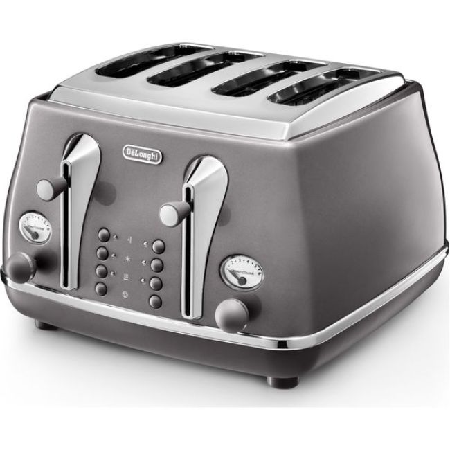 DeLonghi Icona Metallic Toaster CTOT4003GY