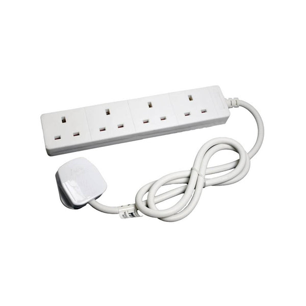 4 Gang 5 Metre Extension Lead, 13amp Rated, 4 Way Socket Plug – Keans Claremorris