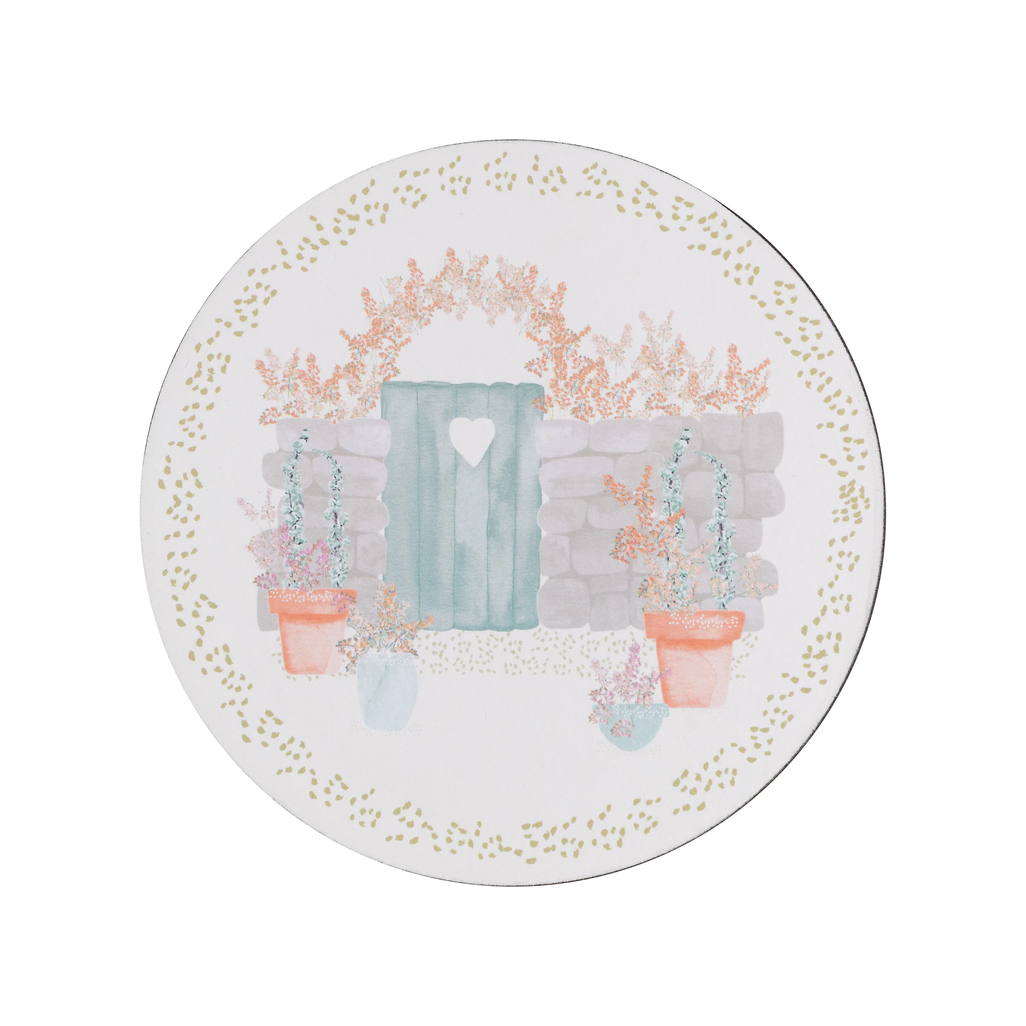 Denby Walled Garden Round Coasters Pack of 6