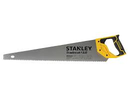 Stanley Universal Tradecut Handsaw 550mm 7 TPI with heat-treated teeth and bi-material handle - Keans Claremorris