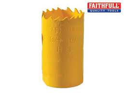 Faithfull Bi-Metal Cobalt Holesaw 35mm with precision teeth, durable 8% cobalt steel, for versatile cutting – available at