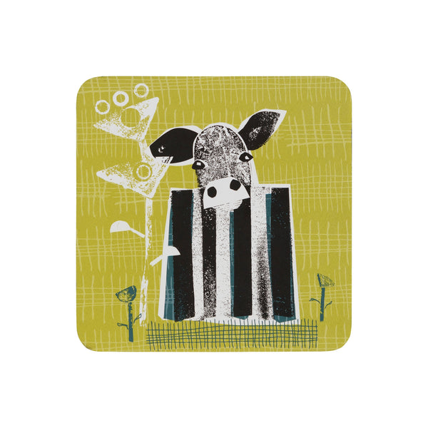 Denby Cow Set of Six Coasters with machinery design, durable, stylish tableware from Keans Claremorris.