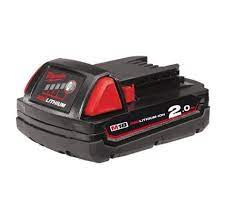 Milwaukee M18B2 2Ah battery with REDLINK intelligence, overload protection, and temperature management – Keans Claremorris.