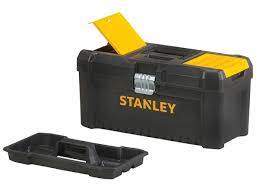Stanley Basic Toolbox 41cm with organiser top, metal lock latches, padlock security option - Keans Claremorris