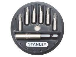 7-piece Slotted, Phillips, Pozidriv screwdriver bit set with magnetic holder in storage box – Keans Claremorris