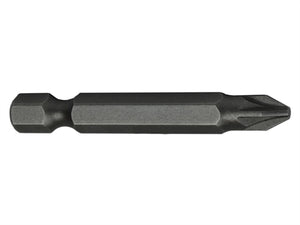 Pozi S2 Grade Steel Screwdriver Bits PZ1 x 50mm (Pack 3)