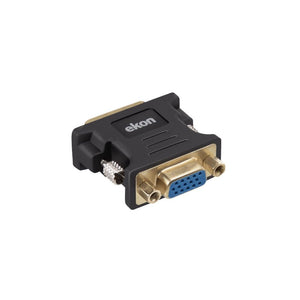 Adapter DVI-I male to VGA female, golden plated connectors
