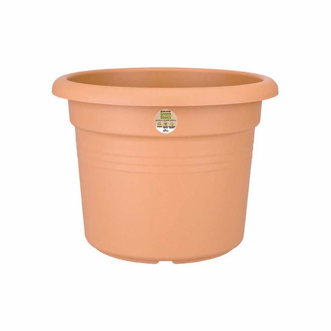 Green Basics Cilinder 30cm flowerpot in Mild Terra, recycled plastic, wind-powered, 100% recyclable – Keans Claremorris