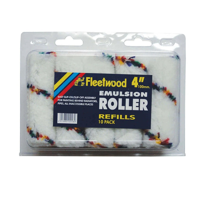 Fleetwood 4" Emulsion Sleeves 10 Pack, woven fabric, easy to clean, durable, holds more paint – Keans Claremorris