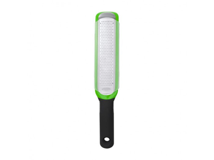 Oxo Etched Zester Grater with extra-sharp stainless steel, non-slip handle, and protective cover – Keans Claremorris.