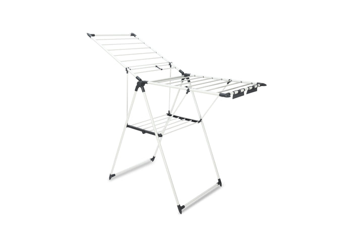 LaundryWORX Winged Airer 16m drying rack with 16m space, multi-layer carbon steel design, powder coated finish – Keans
