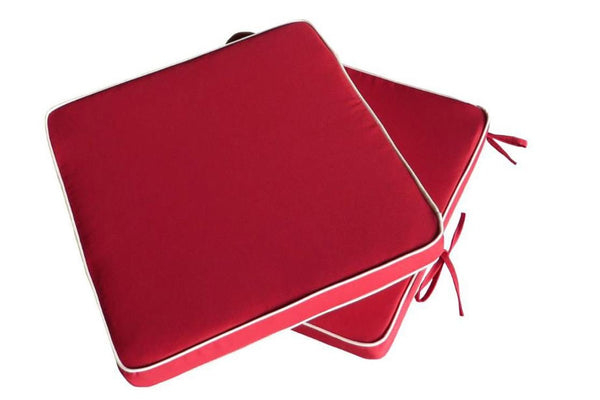 2 Seat Pads Red