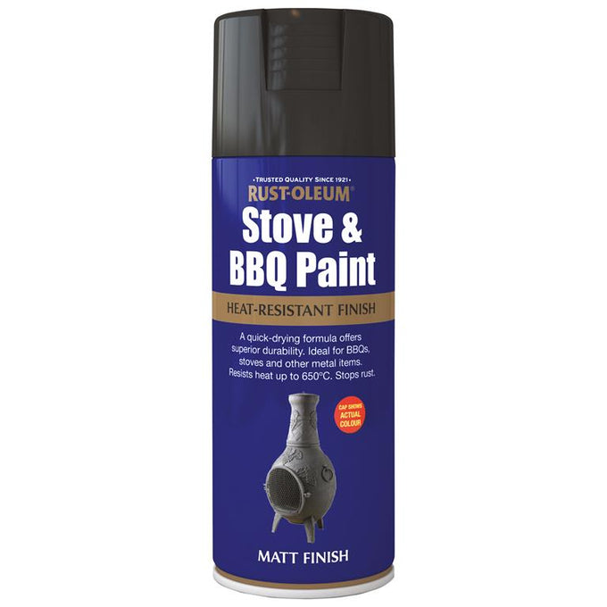 Painters Touch BBQ Black 400ml aerosol spray paint, fast-drying, durable finish, multi-purpose, available at Keans