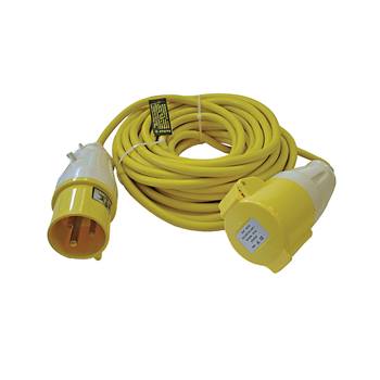 Faithfull 14m 110V 16A trailing lead with heavy-duty 1.5mm² cable, hardened plug, ideal for construction sites – Keans