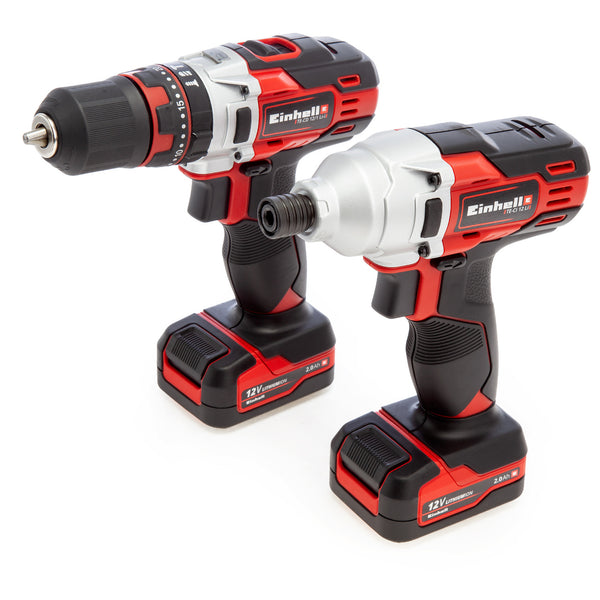 Einhell 12V Combi Drill & 12 V Impact Driver Twin Pack