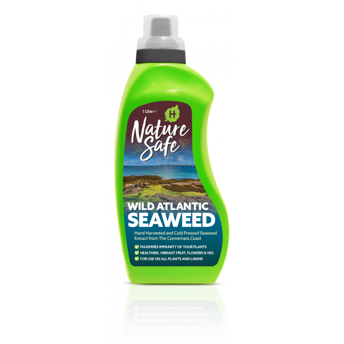 Nature Safe Organic Plant Food with Seaweed 1L – boosts plant immunity, enriches soil, ideal for all plants – Keans