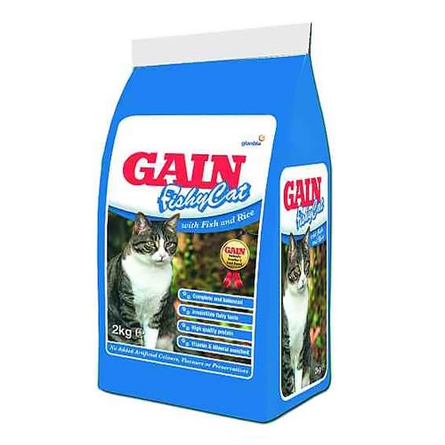 Gain Fishy Cat 2kg Cat Food