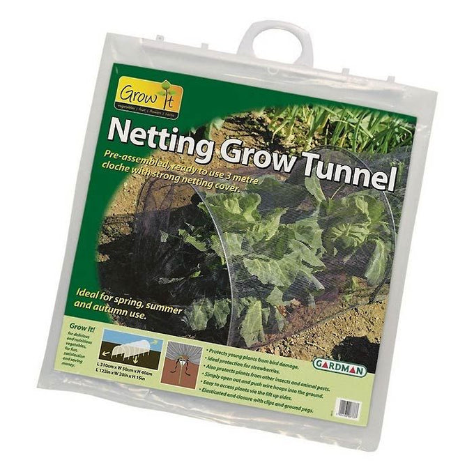 Grow It Net Grow Tunnel 3m for plant protection and growth support – available at Keans Claremorris.