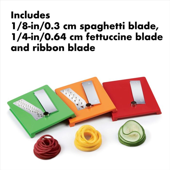 Oxo Table Top Spiralizer for vegetables, compact design, easy to use – available at Keans Claremorris.
