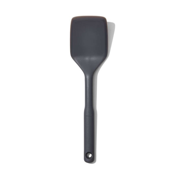 Oxo Silicone Medium Flexible Turner in Peppercorn, heat-resistant, non-slip grip, dishwasher safe – Keans Claremorris.
