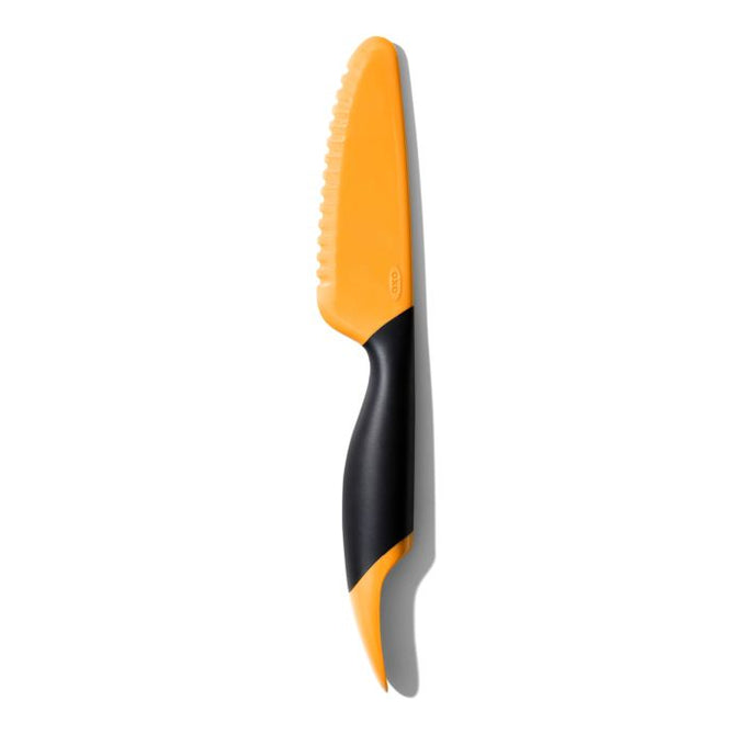 Oxo Good Grips Mango Slicer with serrated blade and scoop for easy slicing and fruit removal, available at Keans Claremorris.