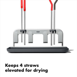 Oxo Water Bottle Drying Rack with multiple pegs for bottles and accessories, available at Keans Claremorris.