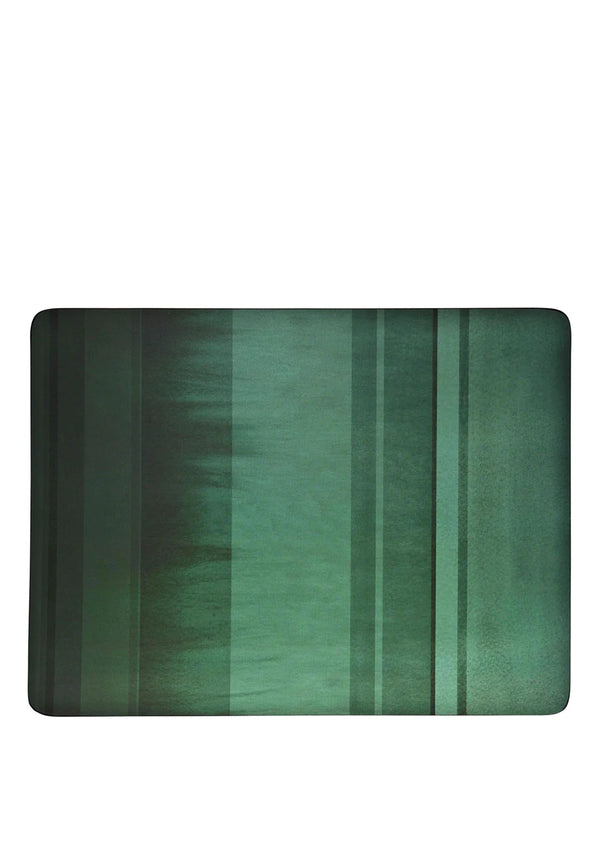 Denby Colours set of 6 green placemats with striped design and grip, nature-inspired, available at Keans Claremorris.