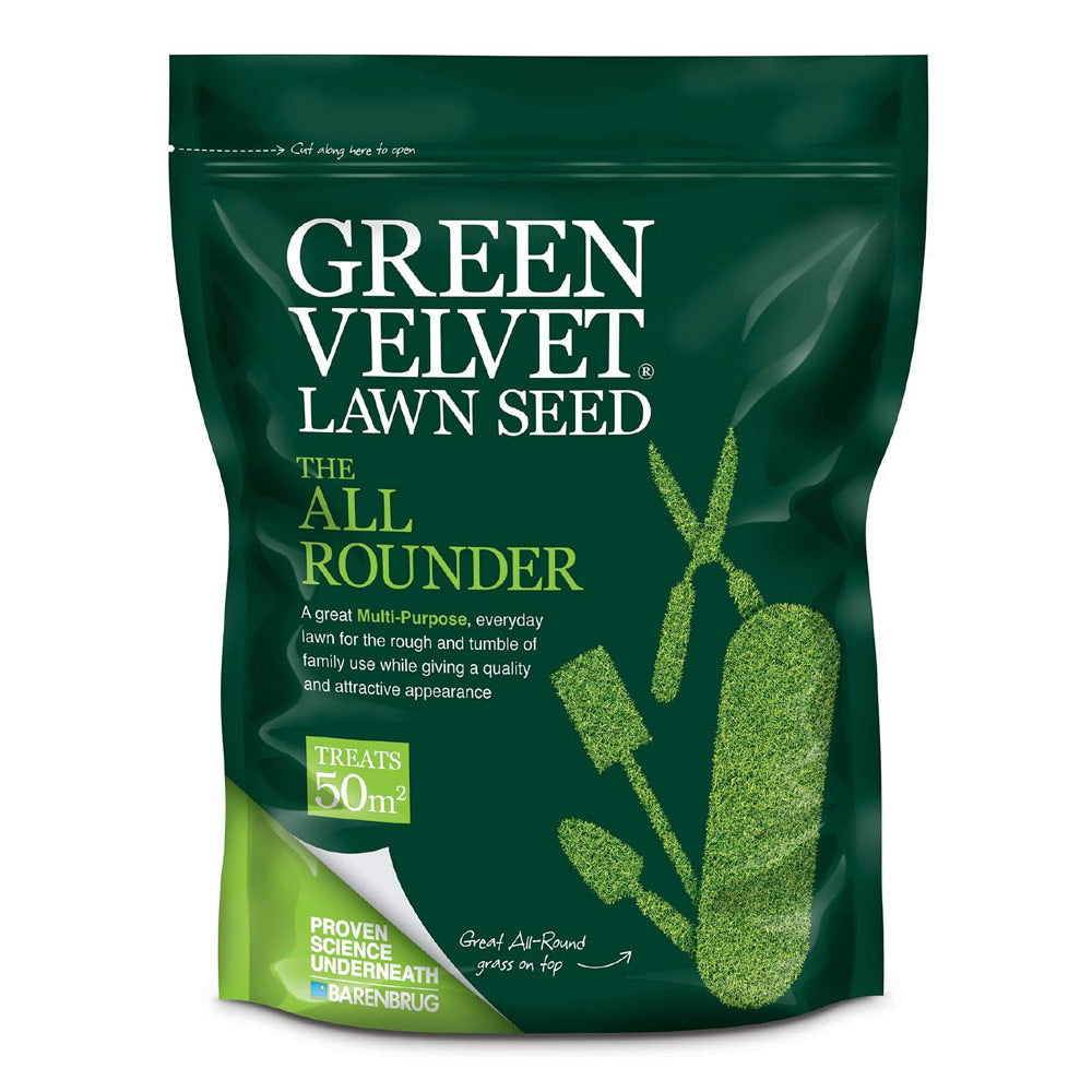 Green Velvet Lawn Seed 1.75kg for dense, durable lawns with rapid germination, ideal for heavy traffic areas – Keans