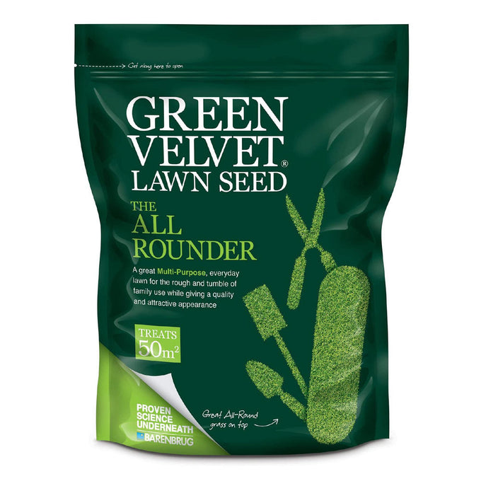 Green Velvet Lawn Seed 1.75kg for dense, durable lawns with rapid germination, ideal for heavy traffic areas – Keans