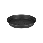 Green Basics 25cm Living Black Saucer for Balcony Planter, Water Storage, Keeps Plants Healthy – Keans Claremorris